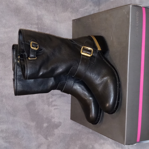 0201 Vince Camuto Wendeema Leather Boots - Picture 1 of 11